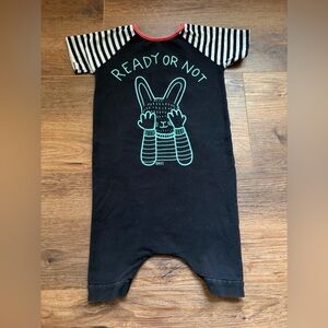 Rags to raches Bunny ready or not romper
